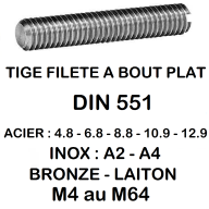 TIGES FILETÉES ET RACCORDS 